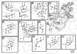 104225 Turning joint line, control valve to turning joint EW210C, Volvo Construction Equipment