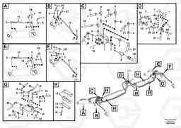 106441 Working hydraulics, front and rear outrigger EW160C, Volvo Construction Equipment