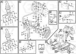 105917 Servo system, control valve to remote control valve EW180C, Volvo Construction Equipment