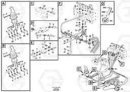 104292 Servo system, control valve to remote control valve EW210C, Volvo Construction Equipment