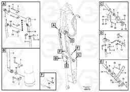 102420 Working hydraulics, bucket cylinder grab EW210C, Volvo Construction Equipment