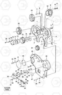 21347 Timing gear casing,timinggears and engine-speed Indicator 861 861, Volvo Construction Equipment