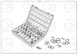 104058 Seals suitcase for union , elbow , fitting ... EC13 TYPE 600 XR/XTV, Volvo Construction Equipment