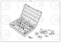 105708 Seals suitcase for union , elbow , fitting ... EC25 TYPE 281, Volvo Construction Equipment