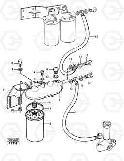 30761 Extra fuel filter 98980 (6355) Earlier Model 861 861, Volvo Construction Equipment