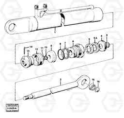65353 Hydraulic cylinder tillv nr -4525 4400 4400, Volvo Construction Equipment