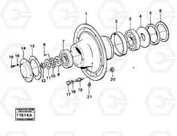 18786 Wheel hub 616b 616B/646 616B,646 D45, TD45, Volvo Construction Equipment