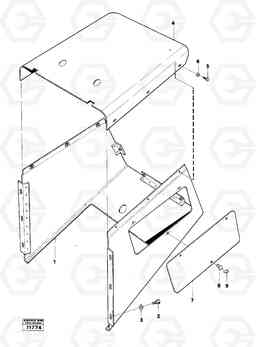 18440 Instrument cubicles 616B/646 616B,646 D45, TD45, Volvo Construction Equipment