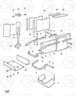 17430 Sound isulation 97732 616B/646 616B,646 D45, TD45, Volvo Construction Equipment