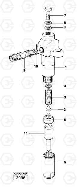 26183 Injector td 100 a 4600 4600, Volvo Construction Equipment