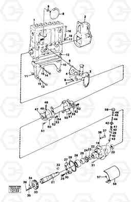 88448 Fuel-injection pump with drive Td 70 H 4500 4500, Volvo Construction Equipment