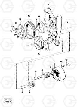 100751 Oil pump 861 861, Volvo Construction Equipment