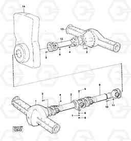 15418 Propeller shafts with fitting parts 4300 4300, Volvo Construction Equipment