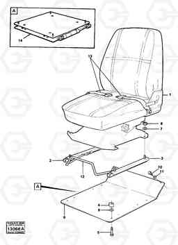 31962 Operator seat with fitting parts 4400 4400, Volvo Construction Equipment