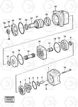 58183 Hydraulic motor L160 VOLVO BM L160, Volvo Construction Equipment