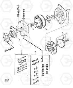 13006 Alternator tillv nr-58781 861 861, Volvo Construction Equipment