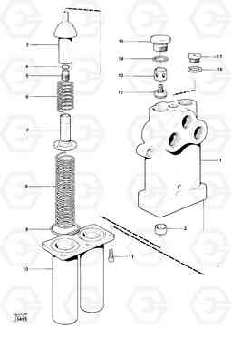 25571 Valve section 4400 4400, Volvo Construction Equipment