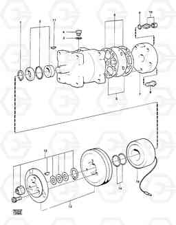 29379 Air compressor 616B/646 616B,646 D45, TD45, Volvo Construction Equipment