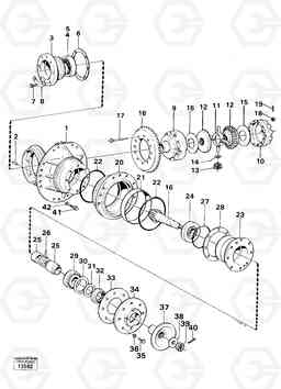 37618 Final gear, rear prod nr 23506 4300 4300, Volvo Construction Equipment