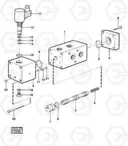 18461 Valve 98059 616B/646 616B,646 D45, TD45, Volvo Construction Equipment