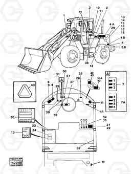 27178 Sign plates and decals 4300 4300, Volvo Construction Equipment