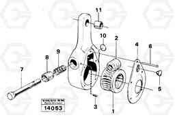 26288 Adjusting lever 861 861, Volvo Construction Equipment