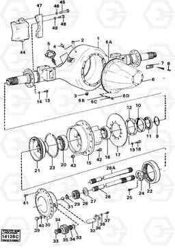 22422 Drive axle, front prod no 23515 4400 4400, Volvo Construction Equipment