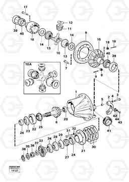 18383 Final gear, front prod nr 23507 4300 4300, Volvo Construction Equipment