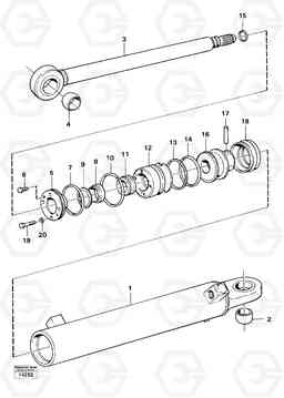 727 Hydraulic cylinder 4200 4200, Volvo Construction Equipment