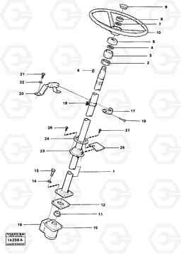 23553 Steering column with fitting parts Prod No 33301, 33302 4500 4500, Volvo Construction Equipment