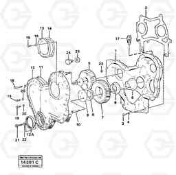 25766 Timing gears and timing gear casing L30 L30, Volvo Construction Equipment