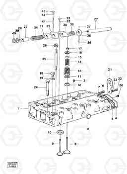 278 Cylinder head 4200 4200, Volvo Construction Equipment