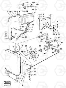 83500 Cooling system tillv nr -2424 4200 4200, Volvo Construction Equipment