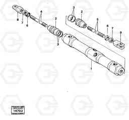 19300 Pneumatic cylinder 4200 4200, Volvo Construction Equipment