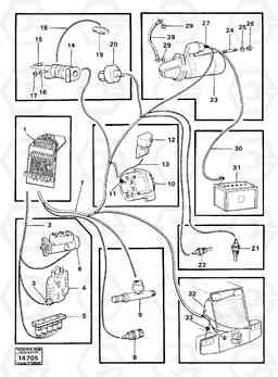 27596 Electric system rear 4200 4200, Volvo Construction Equipment