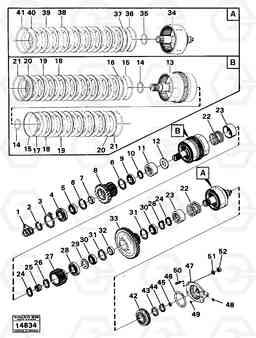 49323 Clutch 1:st,2:nd,forward 4200 4200, Volvo Construction Equipment