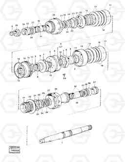 7659 Clutches 3:rd and 4:th speeds 4300B 4300B, Volvo Construction Equipment