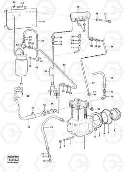 70819 Air-compressor with fitting parts 4300 4300, Volvo Construction Equipment