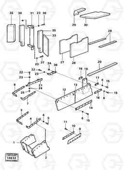 17431 Sound insulation 97691 616B/646 616B,646 D45, TD45, Volvo Construction Equipment