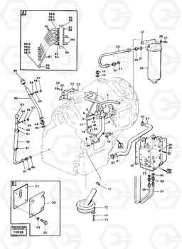 98741 Hydraulic lines, valves and filter 4300 4300, Volvo Construction Equipment