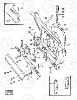 18897 Hydraulic attachment bracket 4200 4200, Volvo Construction Equipment