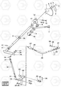 4165 Range selector controls 616B/646 616B,646 D45, TD45, Volvo Construction Equipment