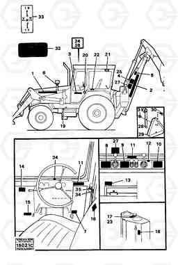 96240 Sign plates and decals 616B/646 616B,646 D45, TD45, Volvo Construction Equipment