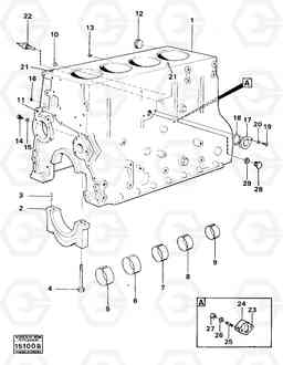 32077 Cylinder block 4300 4300, Volvo Construction Equipment