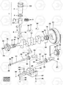 51206 Crankshaft and related parts 4300 4300, Volvo Construction Equipment