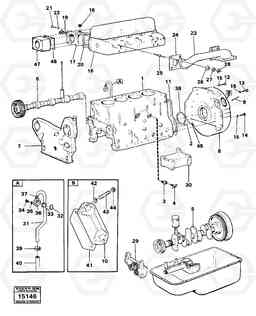 98044 Engine with fitting parts 4300 4300, Volvo Construction Equipment