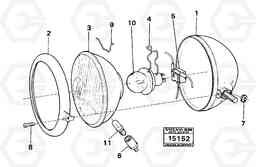 16240 Headlamp 4300 4300, Volvo Construction Equipment