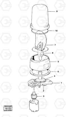 19292 Revolving warning light 98203,99159,99393,99662 4200 4200, Volvo Construction Equipment