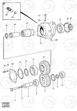 534 Charging oil-pump drive ht -4525 4400 4400, Volvo Construction Equipment