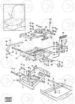 44010 Seat suspension 4300B 4300B, Volvo Construction Equipment